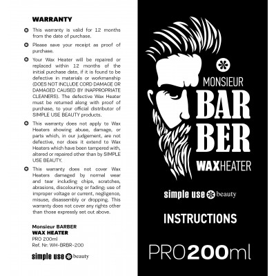 Monsieur Barber Συσκευή Θέρμανσης Κεριού 200ml